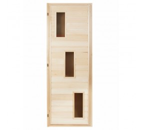 Дверь деревянная, липа, со стеклом 700х1700 / 1800  мм