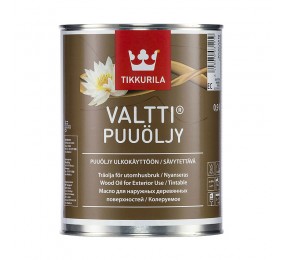 Бесцветное масло Tikkurila VALTTI 0,9 л для террасной доски