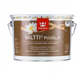 Бесцветное масло Tikkurila VALTTI 9 л для террасной доски