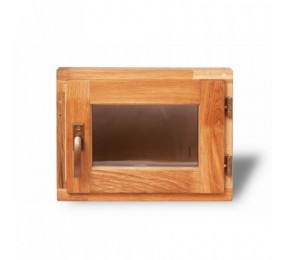 Окно банное дуб (универсальное, стеклопакет, с фурнитурой) 400х500 мм