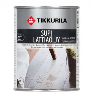 Масло для пола Tikkurila Supi Lattiaolju 0,9 л (во влажных помещениях)